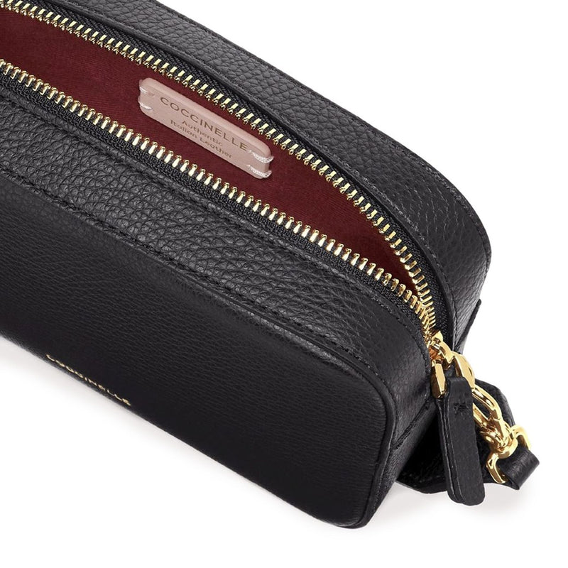 Coccinelle Black leather crossbody bag - For Her